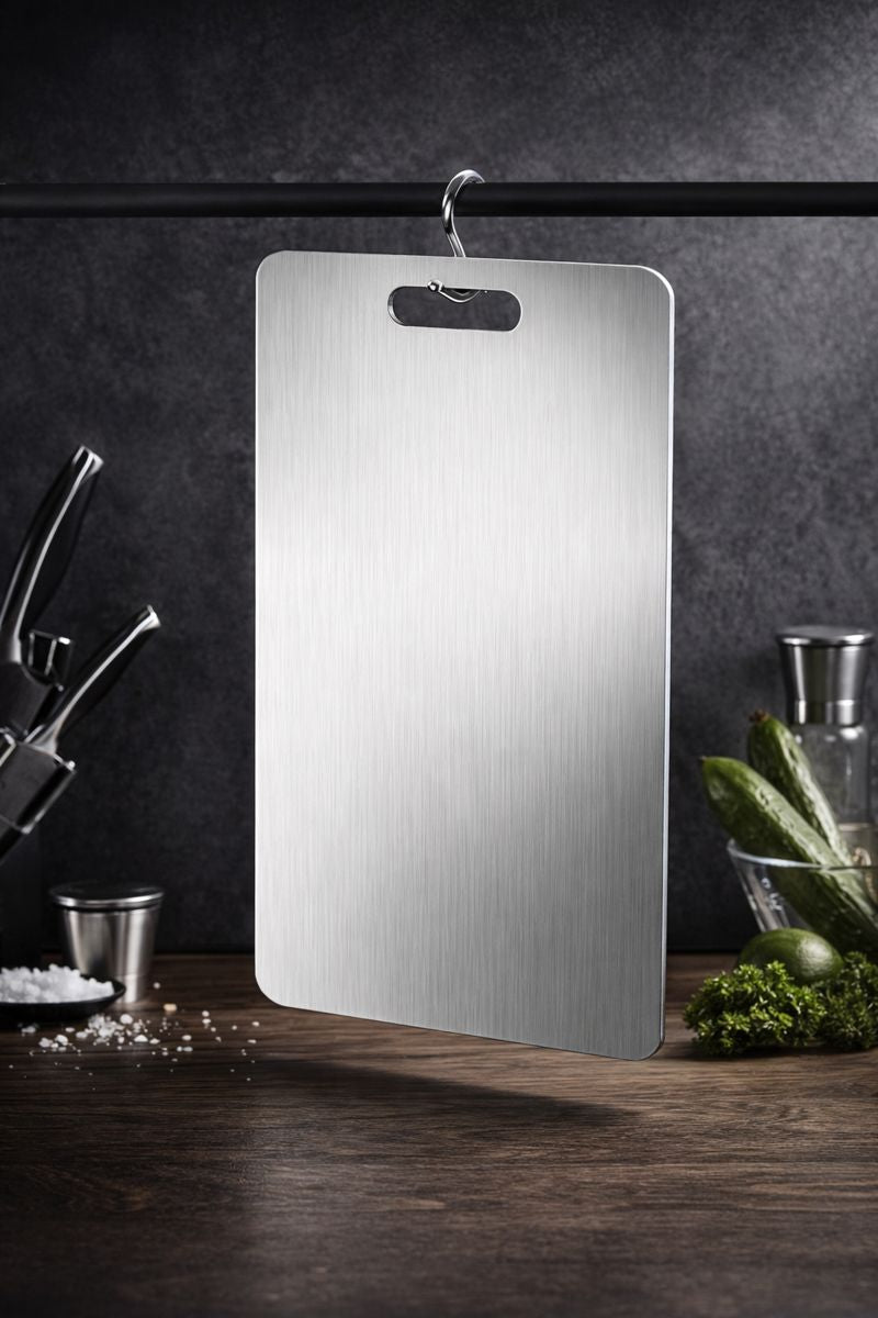 🔥🔥TABLA DE PICAR ACERO INOXIDABLE 29×20 CM🔥🔥CLEANCUT PRO