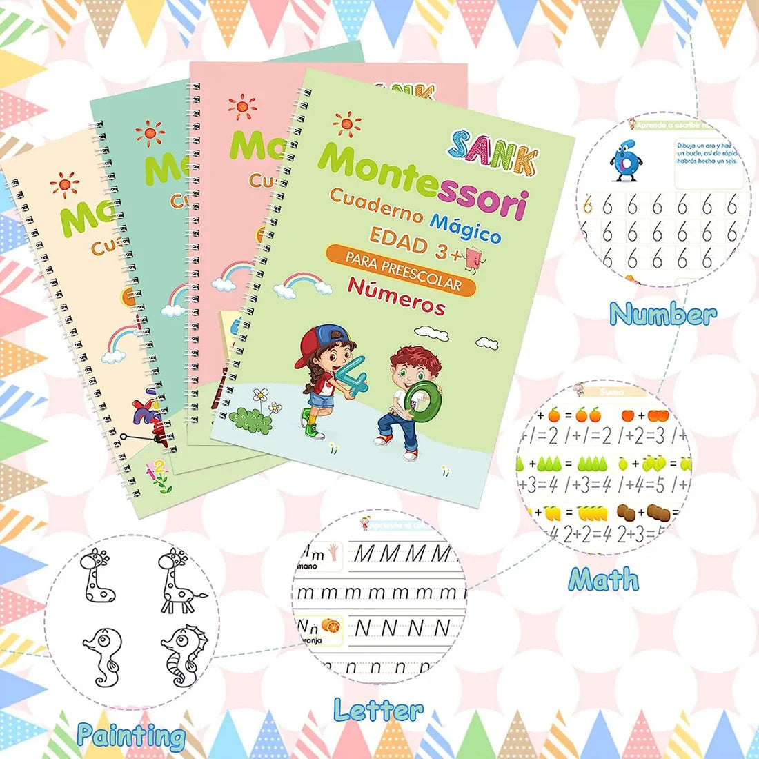 🌈KITS MÁGICOS DE CALIGRAFÍA MONTESSORI ✍️
