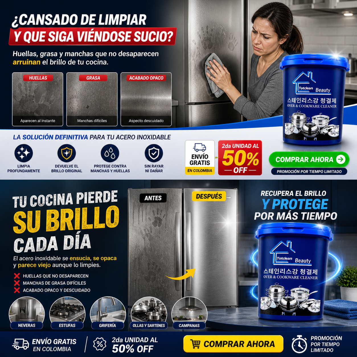 Crema Limpiadora para Cocina