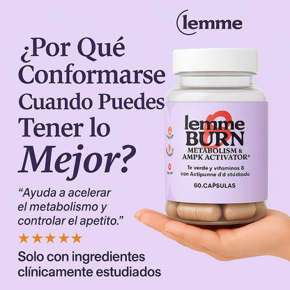🔥LEMME BURN ORIGINAL🔥 Activa tu metabolismo y transforma tu cuerpo.