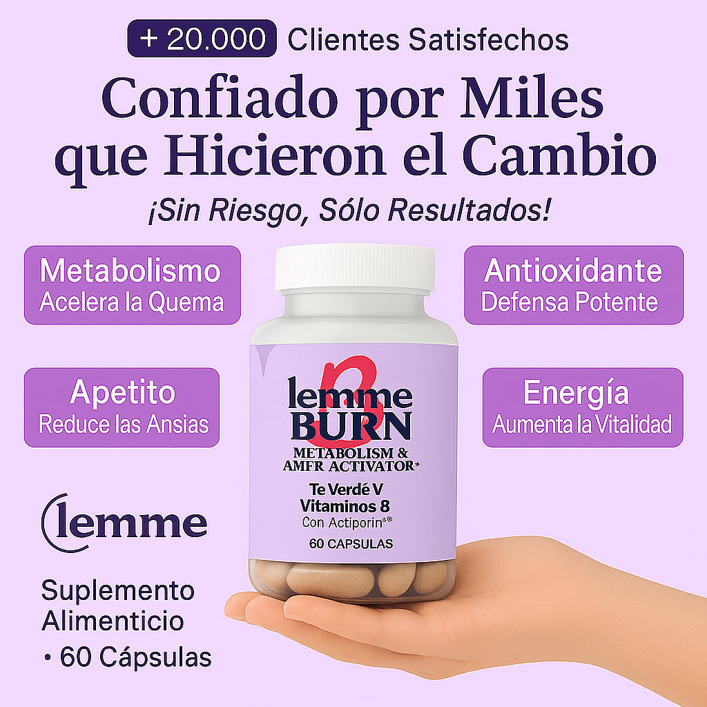 🔥LEMME BURN ORIGINAL🔥 Activa tu metabolismo y transforma tu cuerpo.