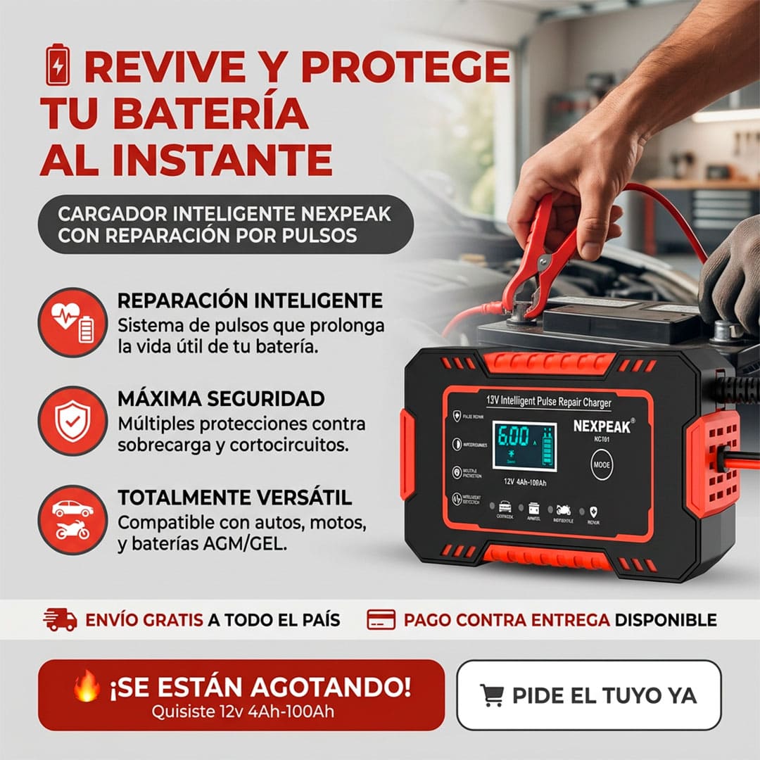 🔥 INICIADOR Y CARGADOR DE BATERÍA NEXPEAK®🔥