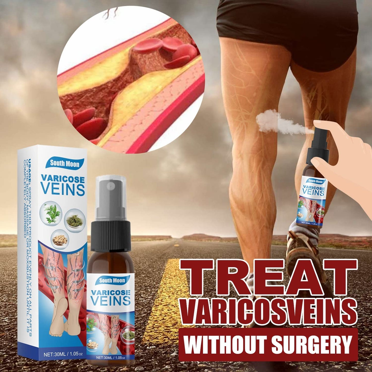 SPRAY ANTI VARICES - ADIOS VENAS  (30 ml)