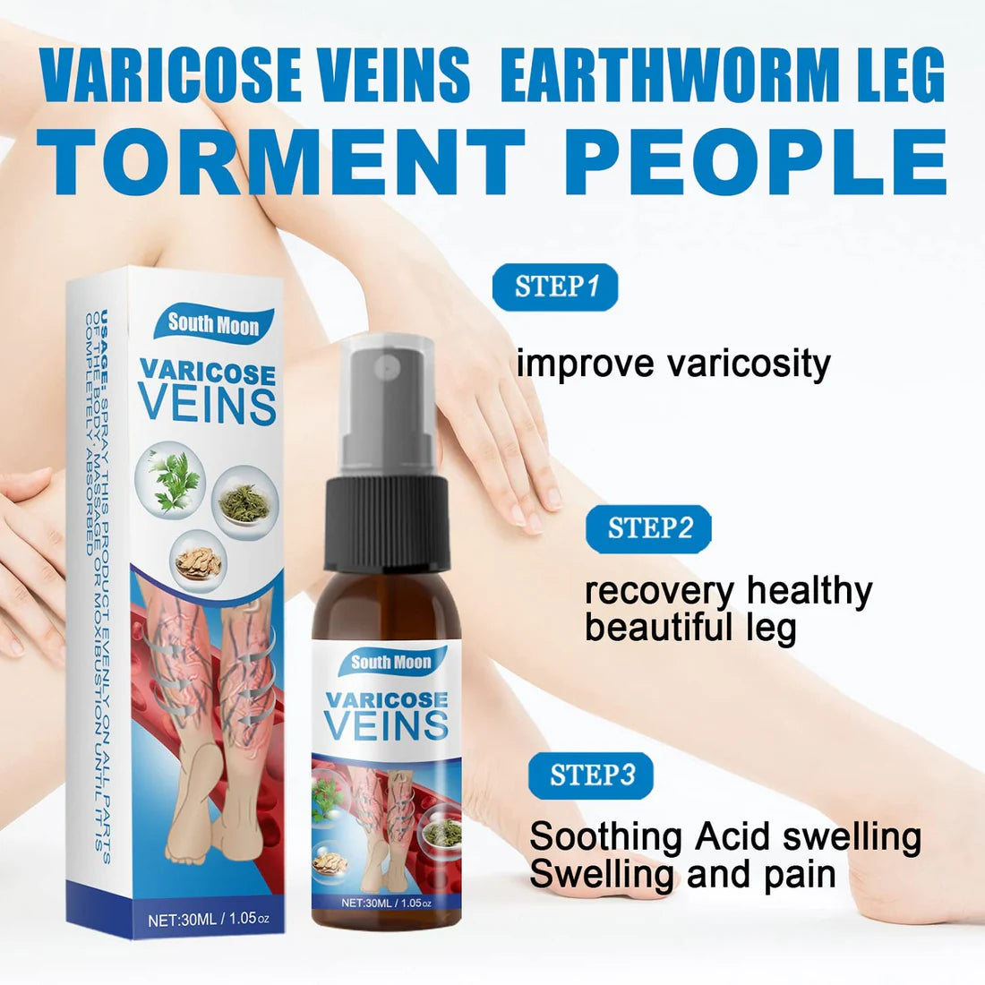 SPRAY ANTI VARICES - ADIOS VENAS  (30 ml) -Últimas 7 Unidades 🔥