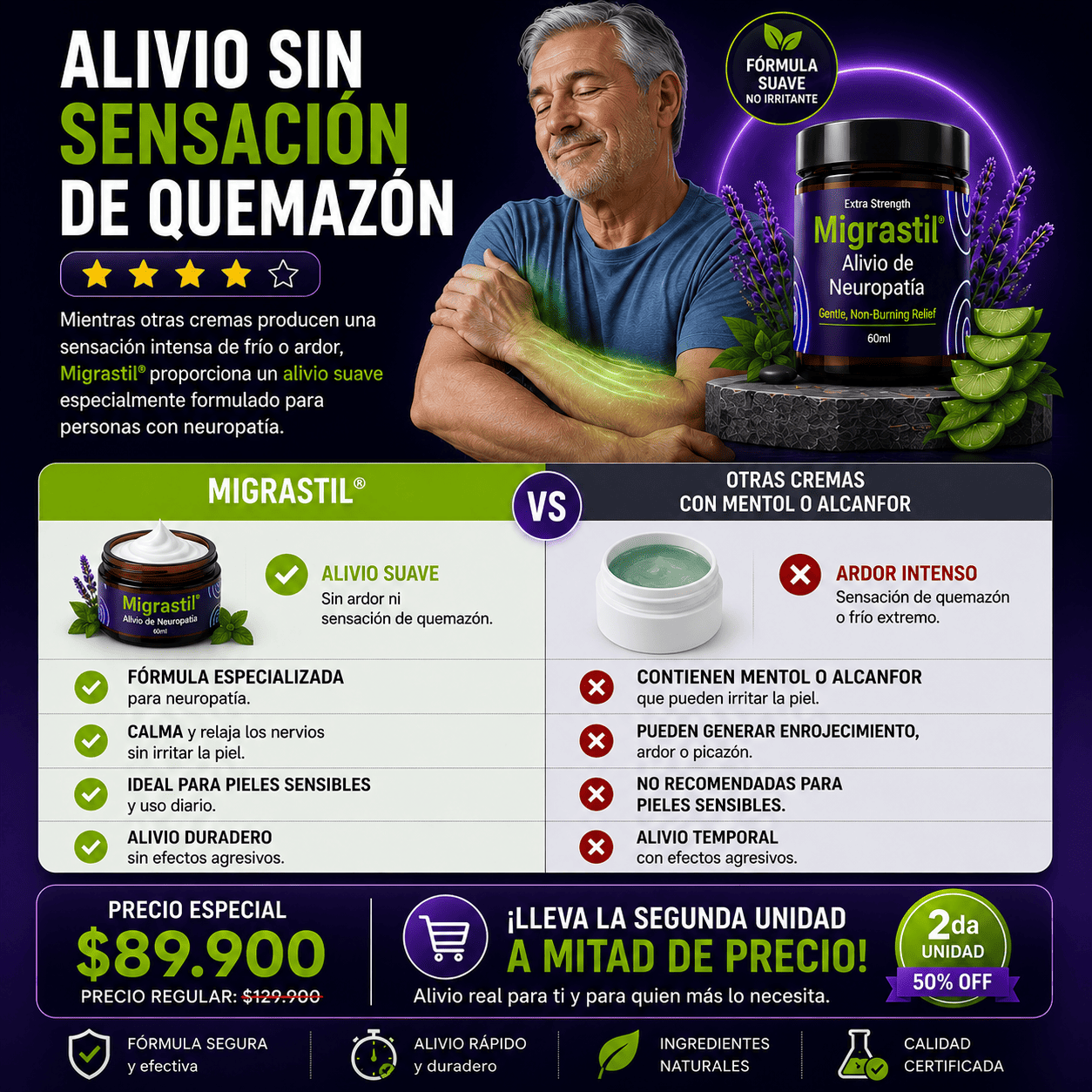 🔥 Migrastil Cream alivio de neuropatía 60ml🔥