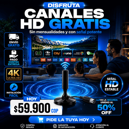 🔥Disfruta Canales HD GRATIS Sin Pagar Mensualidades - Antena Tdt🔥