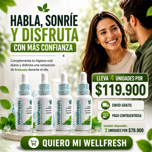 WELLFRESH – Aliento fresco inmediato, confianza diaria y tranquilidad en cada conversación