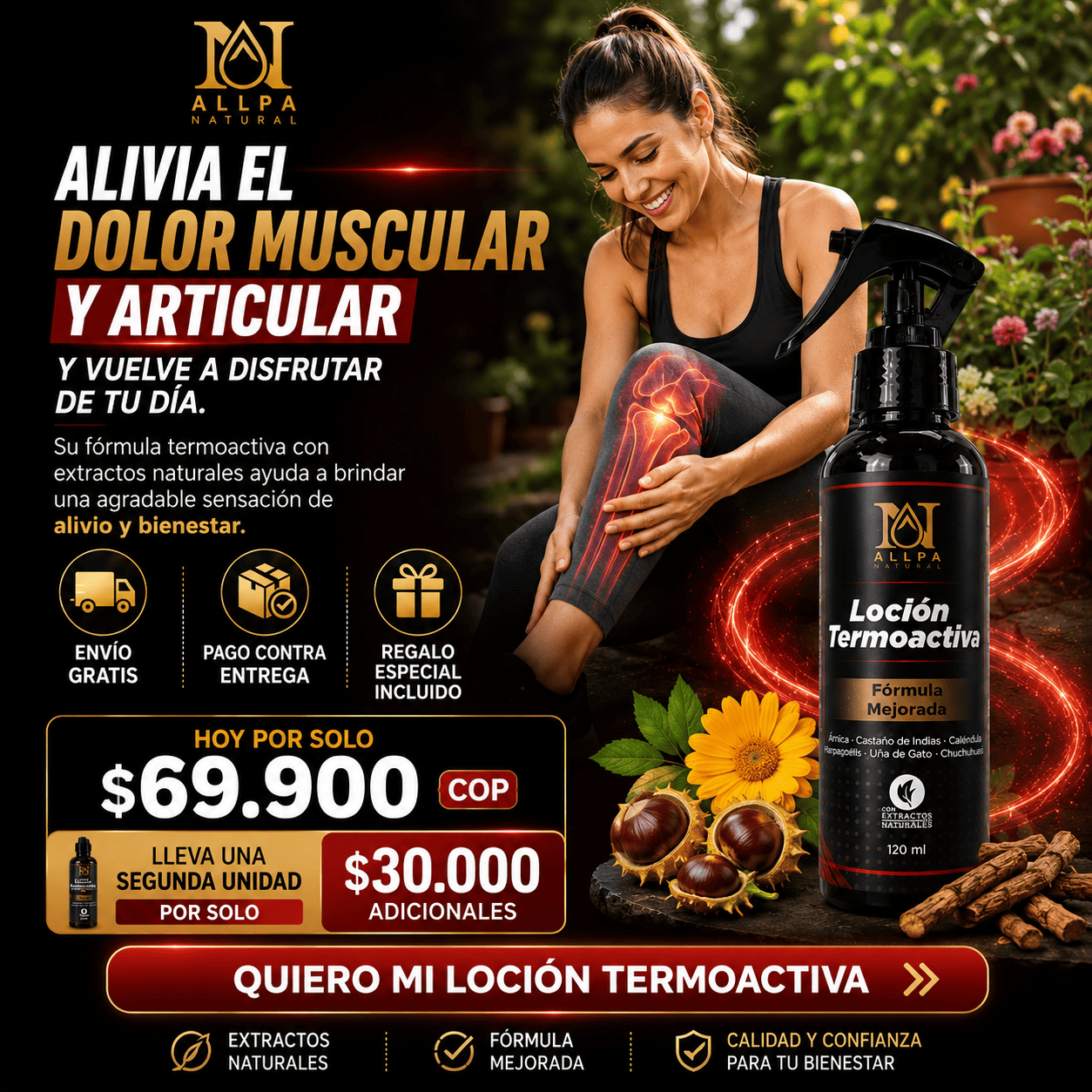 ⚡LOCION TERMOACTIVA ALLPA🏋️