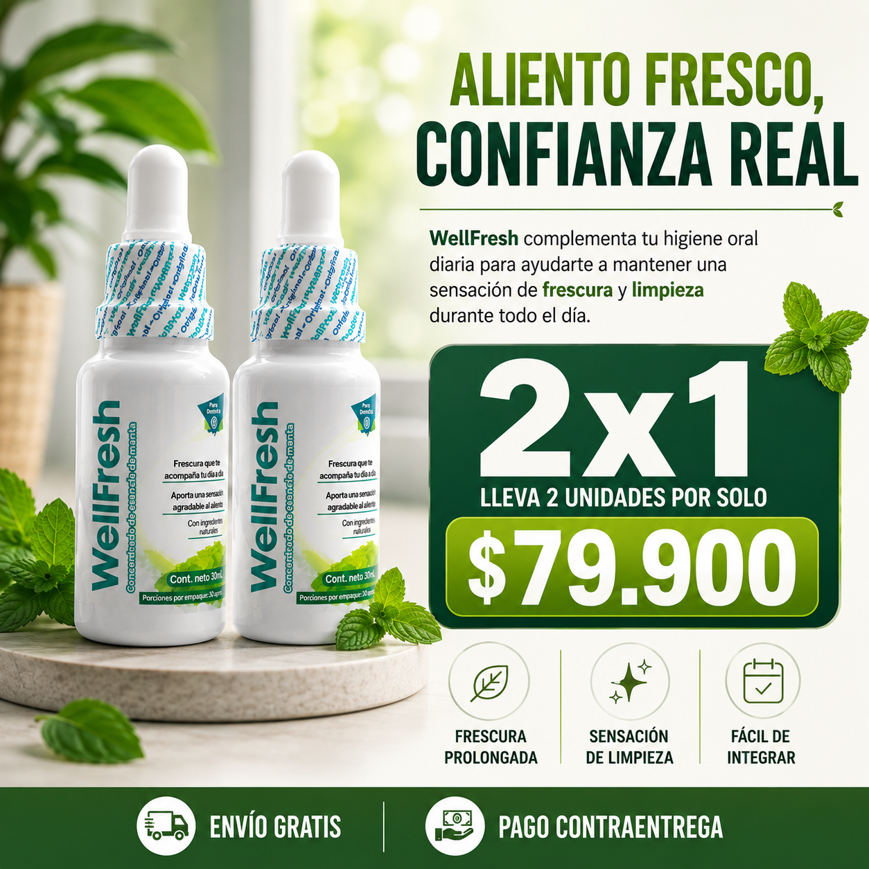 WELLFRESH – Aliento fresco inmediato, confianza diaria y tranquilidad en cada conversación