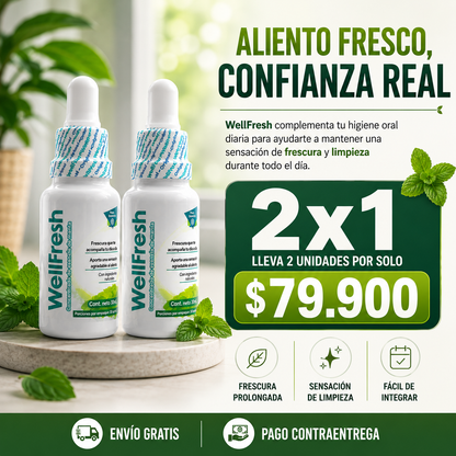 WELLFRESH – Aliento fresco inmediato, confianza diaria y tranquilidad en cada conversación