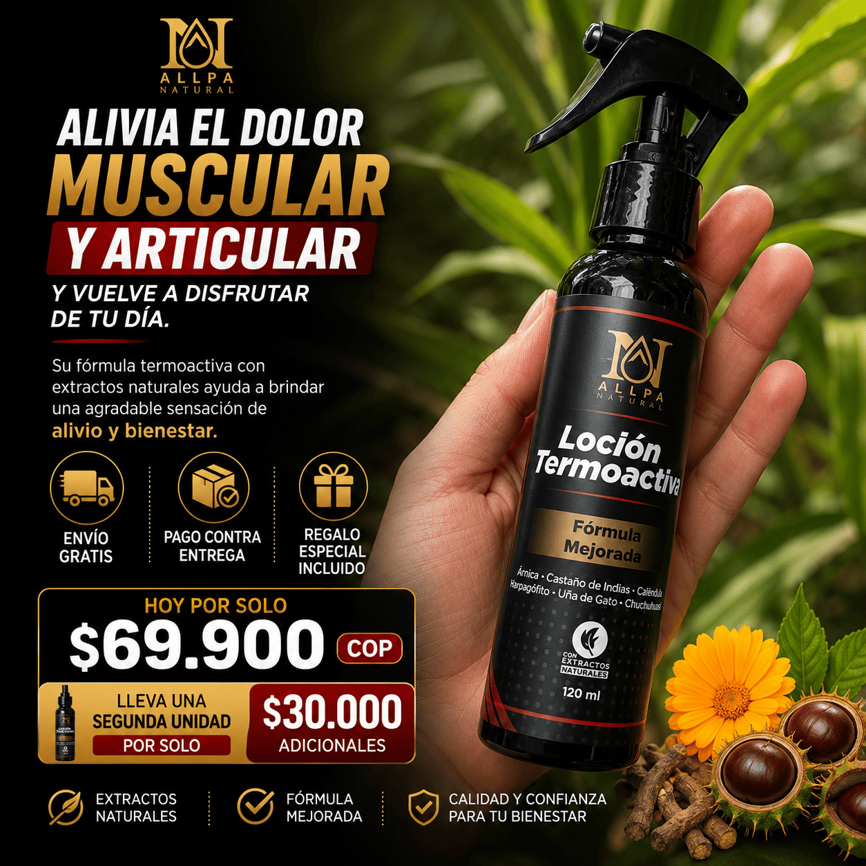 ⚡LOCION TERMOACTIVA ALLPA🏋️