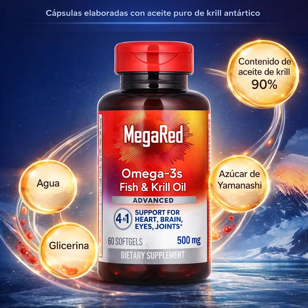ACEITE DE KRILL ANTÁRTICO® - Apoya tu circulación y bienestar con aceites de alta absorción 🦐