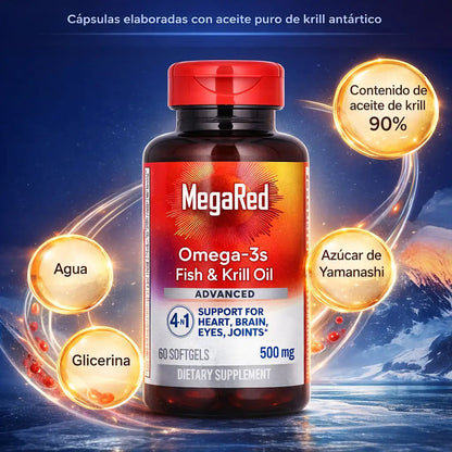 ACEITE DE KRILL ANTÁRTICO® - Apoya tu circulación y bienestar con aceites de alta absorción 🦐