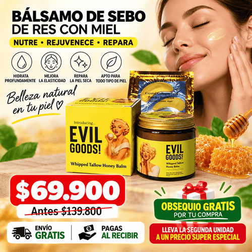 SEBO DE RES EVIL GOODS 100ML + REGALO - CUIDADO NATURAL PARA TU PIEL
