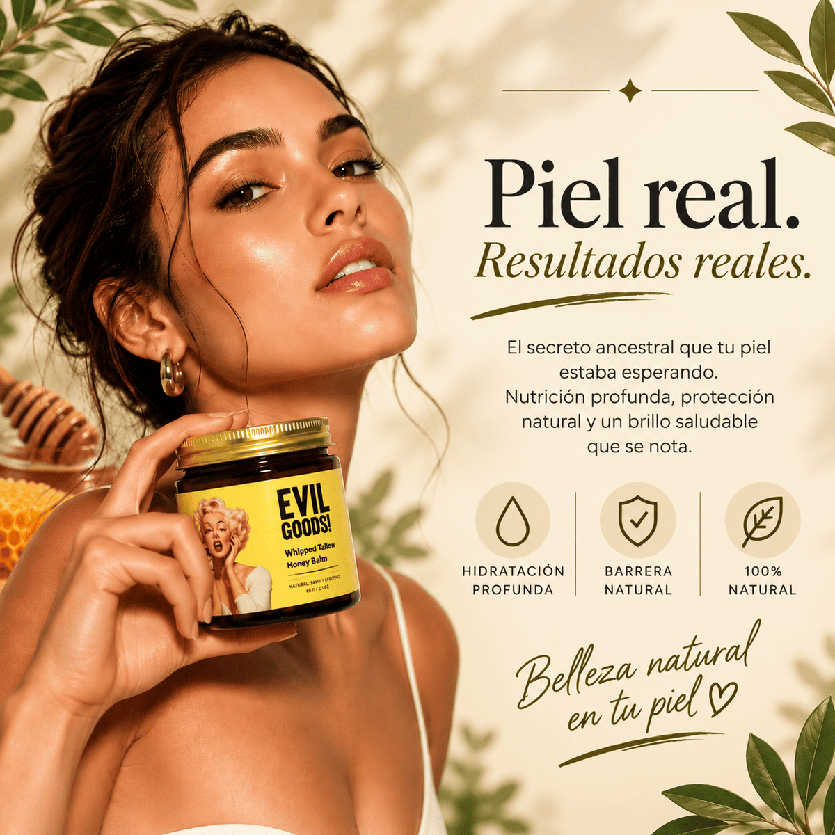 SEBO DE RES EVIL GOODS 100ML + REGALO - CUIDADO NATURAL PARA TU PIEL