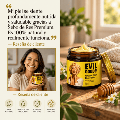 SEBO DE RES EVIL GOODS 100ML + REGALO - CUIDADO NATURAL PARA TU PIEL