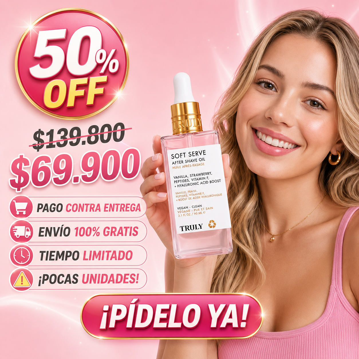 ACEITE CORPORAL TRULY SOFT SERVE 90ml - ORIGINAL🧼