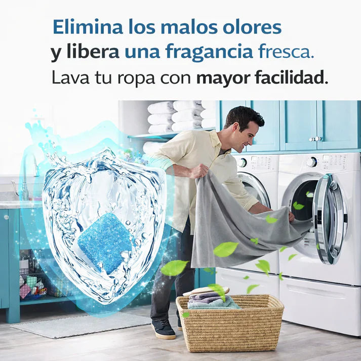 🫧 Pastillas Limpiadoras para Lavadora - LIMPIEZA PROFUNDA EN OFERTA PAGA 8 LLEVA 12