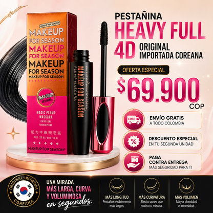 PESTAÑINA HEAVY FULL 4D ORIGINAL IMPORTADA COREANA