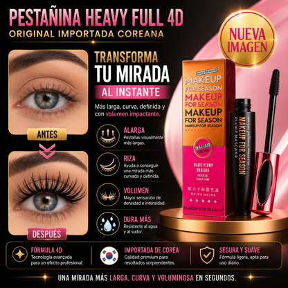 PESTAÑINA HEAVY FULL 4D ORIGINAL IMPORTADA COREANA