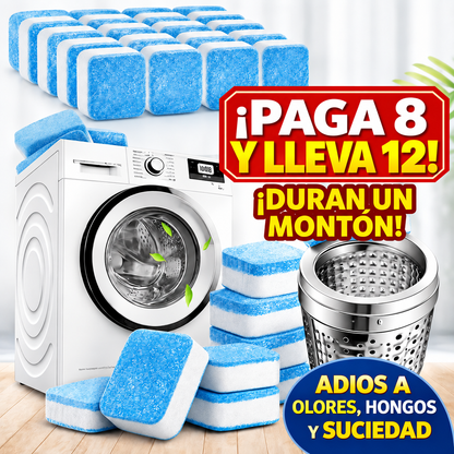 🫧 Pastillas Limpiadoras para Lavadora - LIMPIEZA PROFUNDA EN OFERTA PAGA 8 LLEVA 12