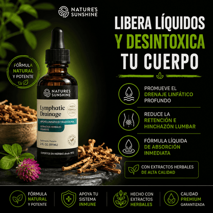 🌿 Nature’s Sunshine Drenaje Linfático Herbal Líquido 🌿