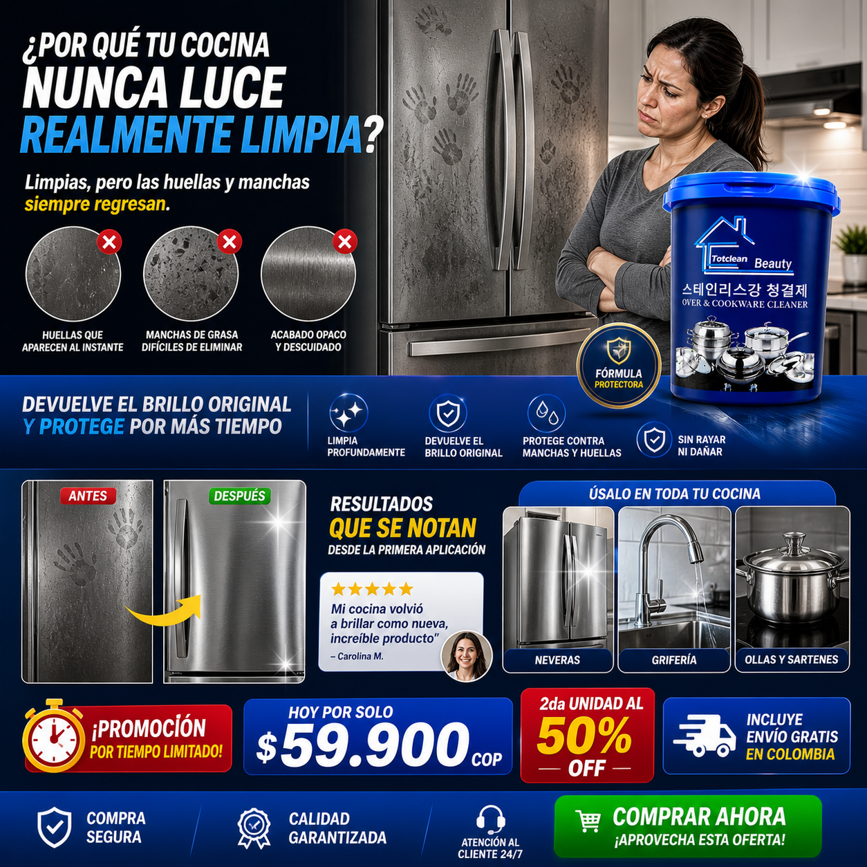 Crema Limpiadora para Cocina