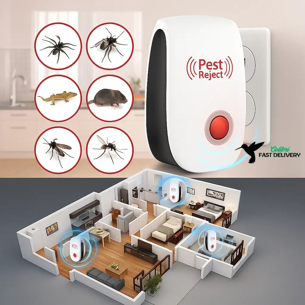 REPELENTE ULTRASÓNICO PEST-REJECT® ✨¡ Oferta Limitada , No la dejes pasar!🔥😍
