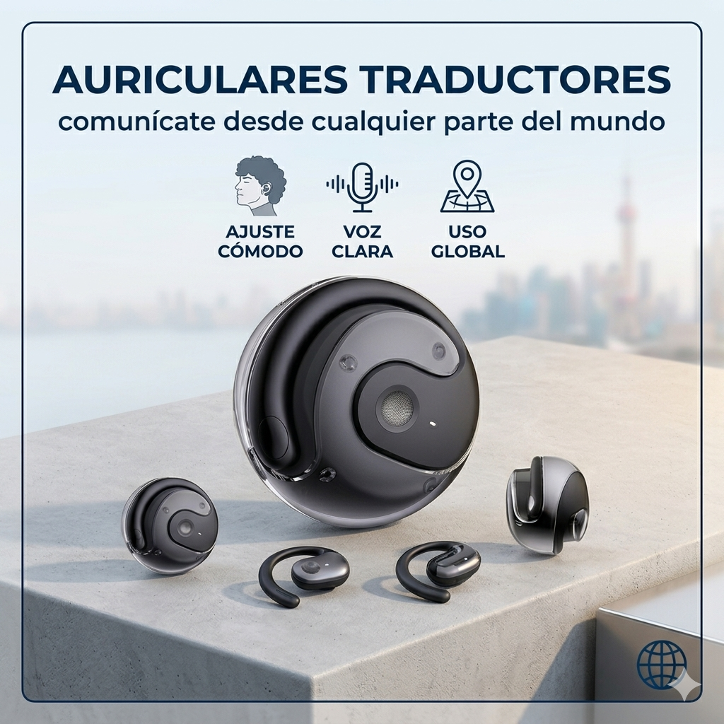 🌎Habla más de 140 idiomas en segundos con los auriculares traductores🌎