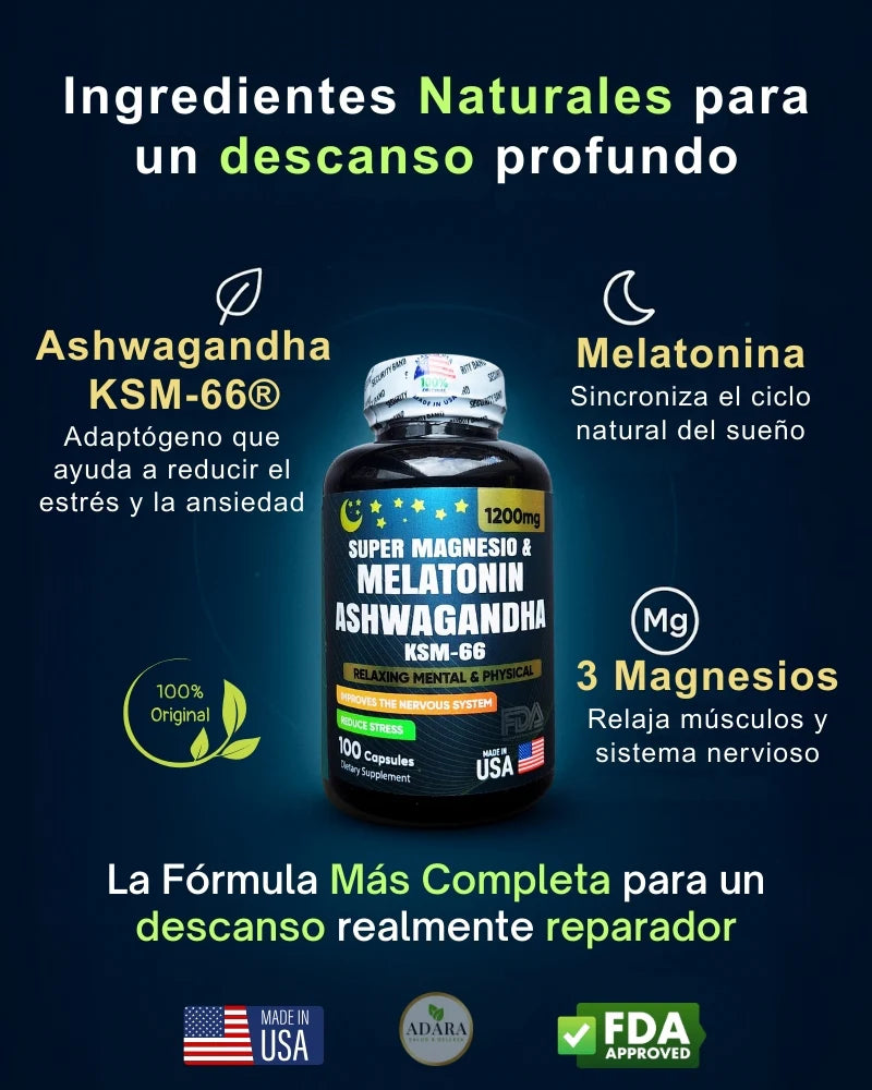 🔥🔥Super Magnesio + Ashwagandha y Melatonina 🔥🔥