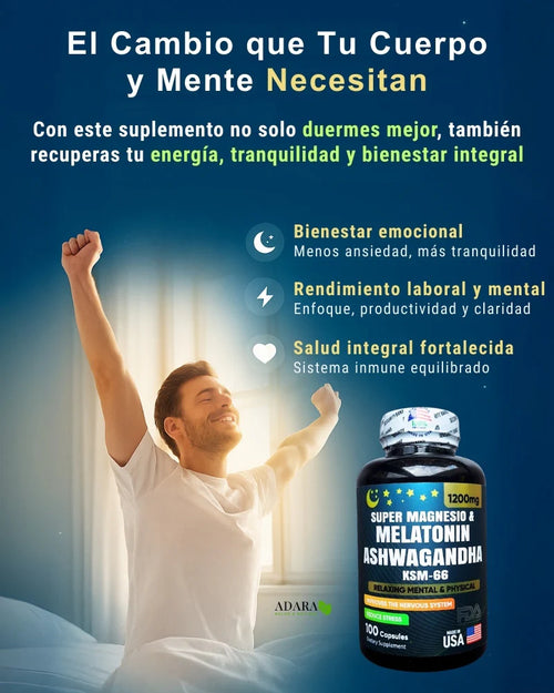 🔥🔥Super Magnesio + Ashwagandha y Melatonina 🔥🔥