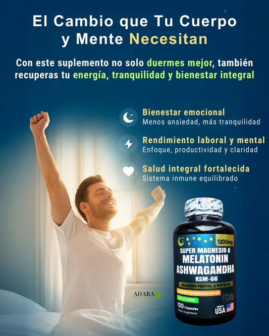 🔥🔥Super Magnesio + Ashwagandha y Melatonina 🔥🔥