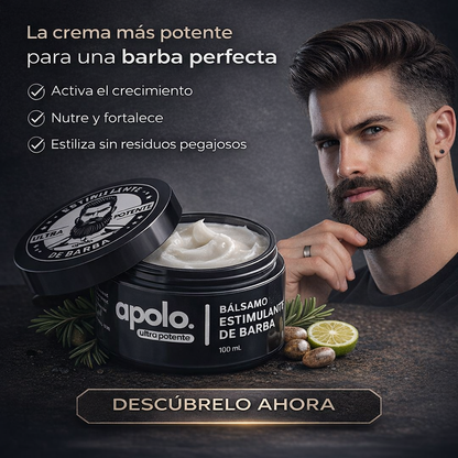 🔥Bálsamo para Crecimiento de Barba Ultra Potente con Minoxidil 20% | 100mL🔥