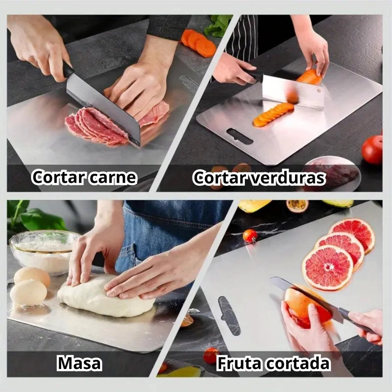 🔥🔥TABLA DE PICAR ACERO INOXIDABLE 29×20 CM🔥🔥CLEANCUT PRO