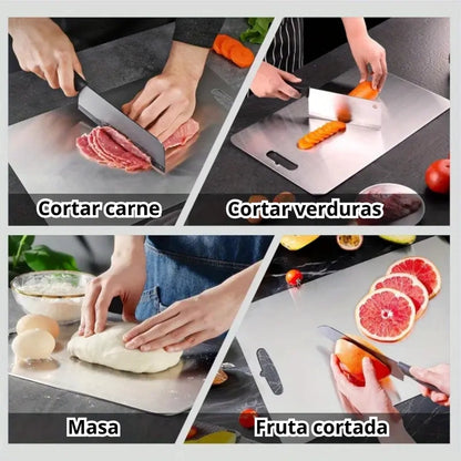 🔥🔥TABLA DE PICAR ACERO INOXIDABLE 29×20 CM🔥🔥CLEANCUT PRO