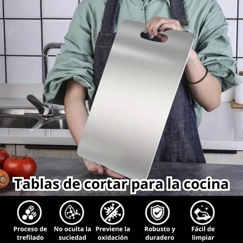 🔥🔥TABLA DE PICAR ACERO INOXIDABLE 29×20 CM🔥🔥CLEANCUT PRO